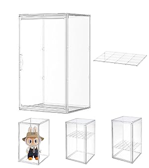 Vitrinas para Colecciones, Plexiglass Vitrina Expositora,Expositor Metacrilato,Vitrina Coleccionista Acrílico Transparente, con Puerta,Figuras de AccióN,Juguetes,Miniaturas (50*37*29.5cm)