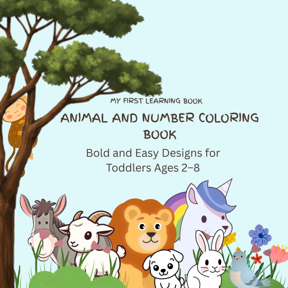 My First learning book: Bold and Easy Designs for Toddlers Ages 2–8