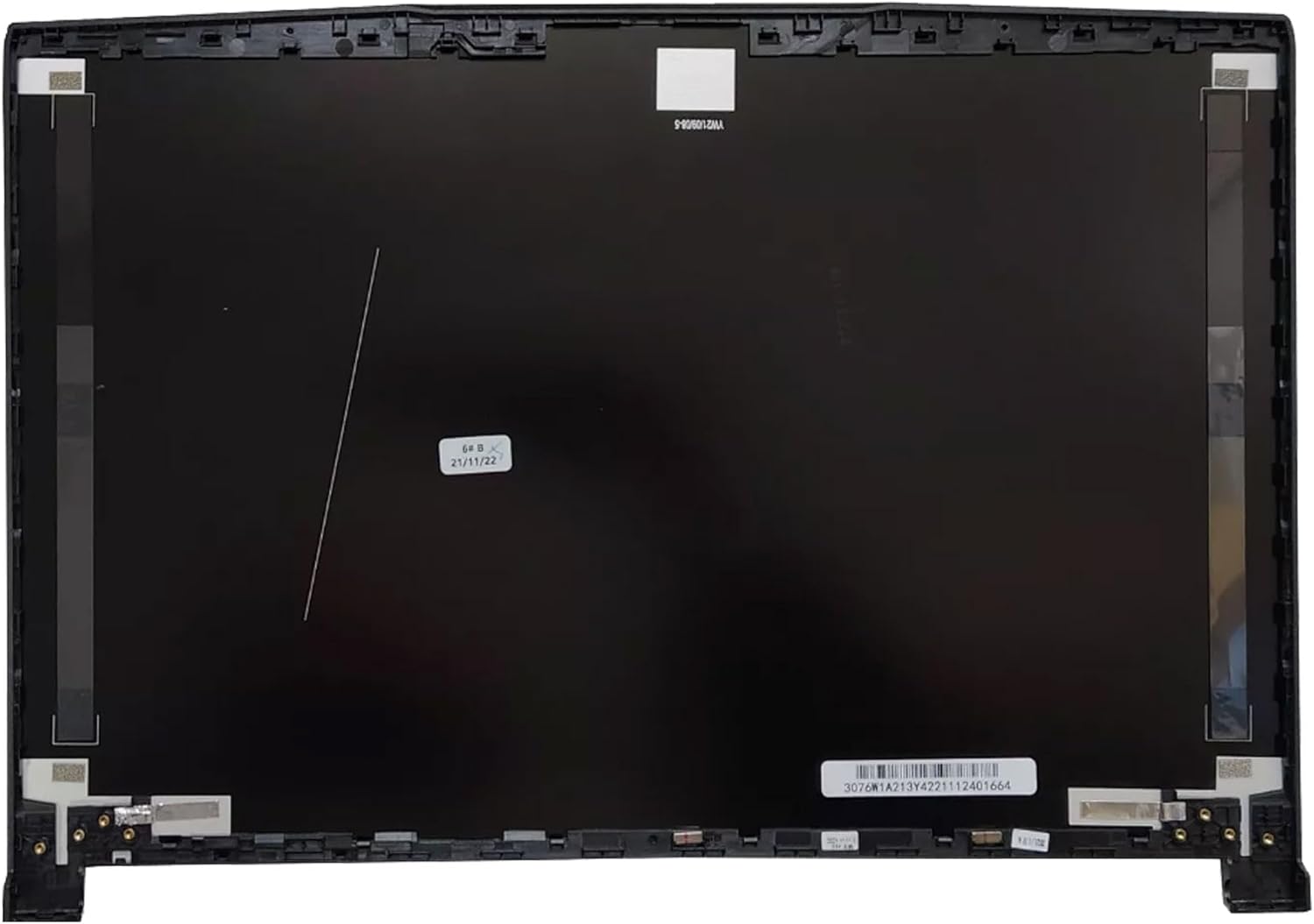 Laptop LCD Top Back Cover Case Compatible for MSI GF63 GF63VR 8RC 8RD MS-16R4 MS-16R1 3076R1A211HG Black and Hinges Cover