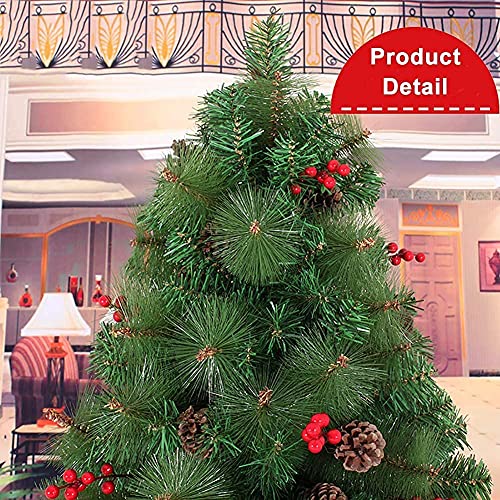 Nbld Christmas Tree 240Cm 8Ft Christmas Tree Large Artificial Christmas Tree With Pine Cone Red Berries 1028 #TOP1