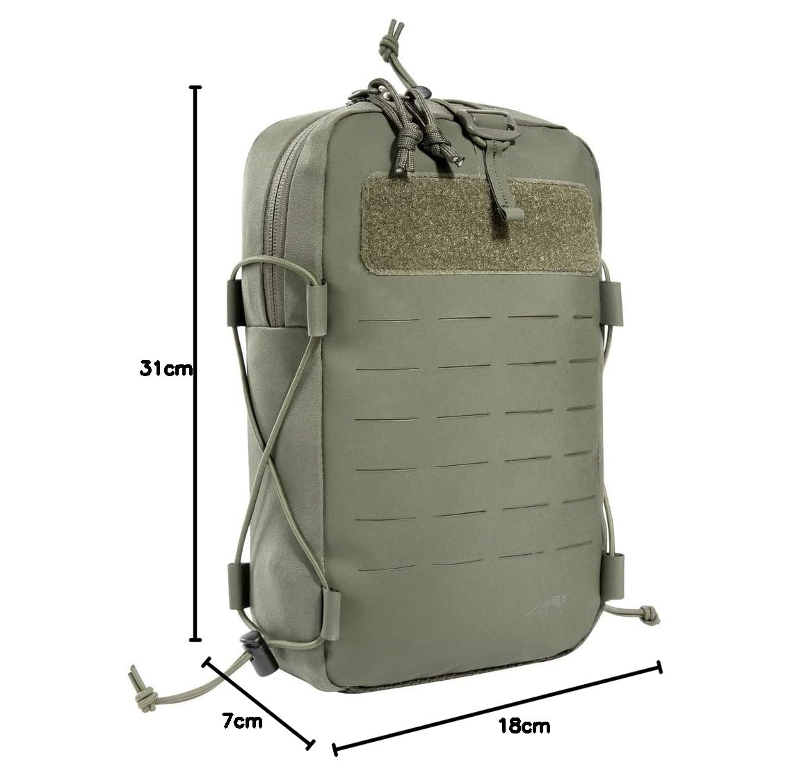 Tasmanian Tiger TT Tac Pouch 18 anfibia Leichte Zusatz-Tasche aus wasserfestem Material, Zubehör-Tasche mit Molle-System für Rucksack oder Plattenträger
