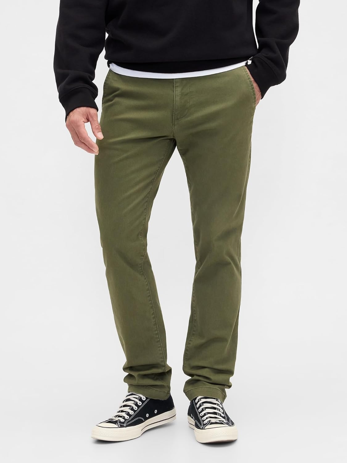 Gap Mens Essential Skinny Fit Khaki Chino Pants - Image 2