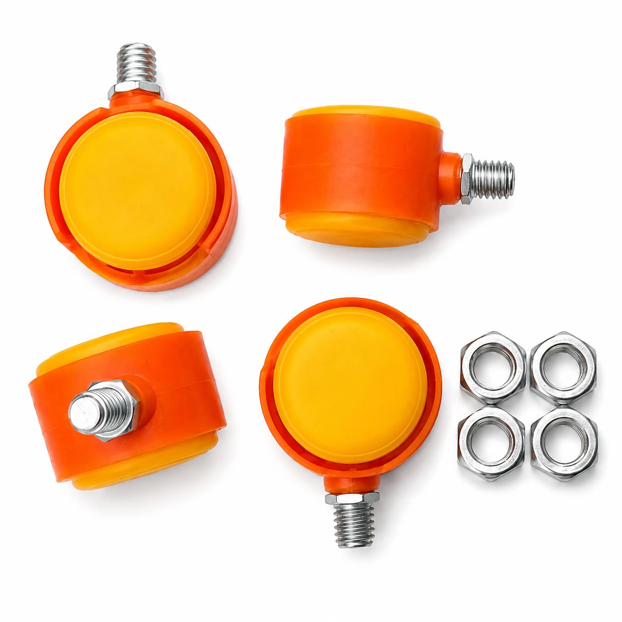 ALTRON® LPG Cylinder Trolley Wheels Set of 4 with Nuts | 1.5 Inch Heavy Duty Replacement Castor Wheels | 8mm Bolt | 50kg Load Capacity per Wheel | Smooth 360° Rolling Gas Cylinder Trolley Wheel Set-image-9