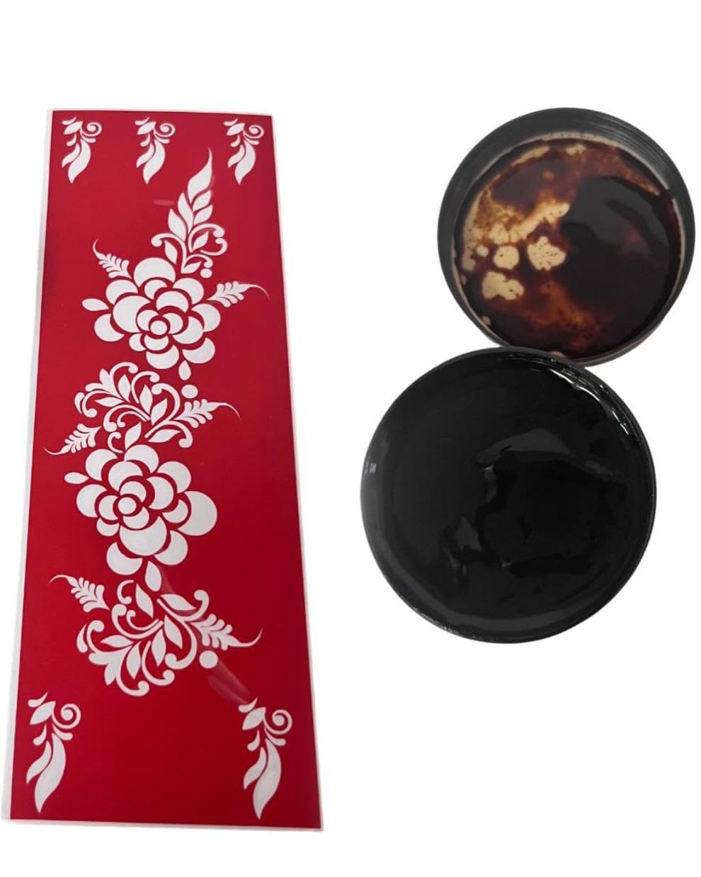 Instant dip with stencil | Ready-to-Use Mehandi Paste for Hands & Bridal Designs with Henna sticker-picture-13