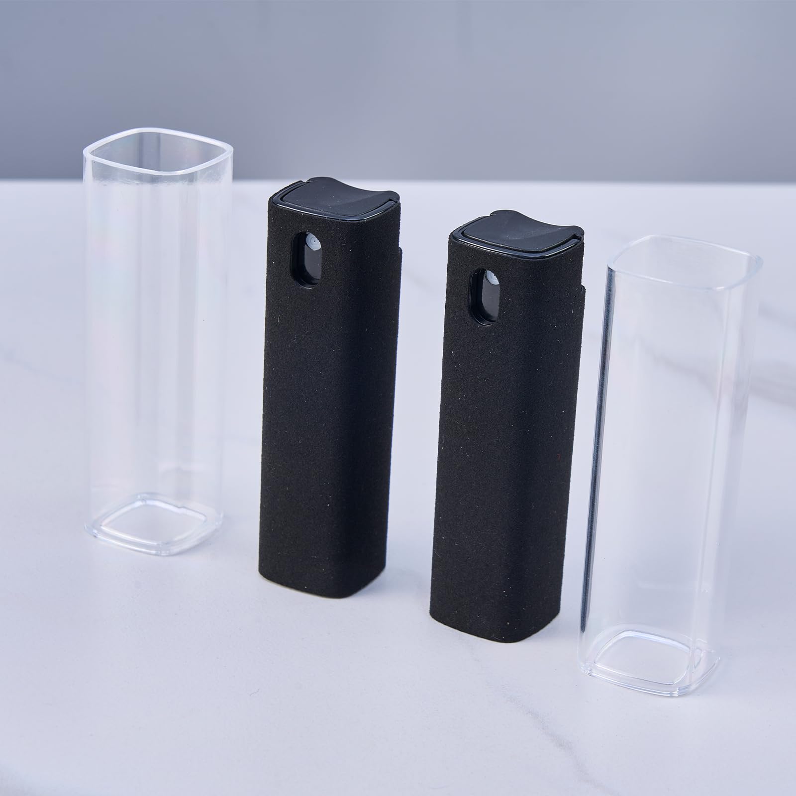 2Pcs Touch Screen Mist Cleaner Touch Screen Cleaner Spray Bottle Tool Black