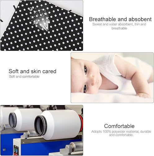 Miniatura 3 de AUNMAS 7pcs 19.7x19.7 in algodón acolchado tela DIY surtido costura cuadrados precortados juego de sábanas cuarto paquete para el hogar (negro)