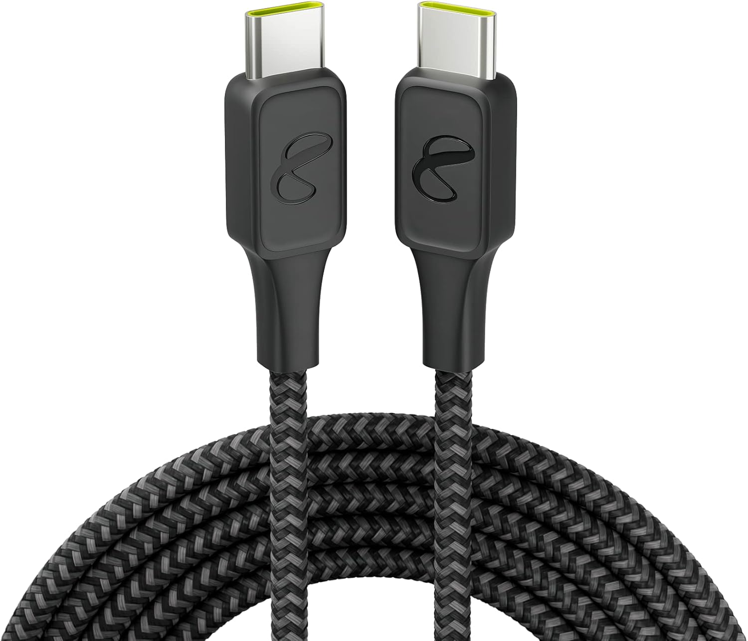 InfinityLab InstantConnect USB-C to USB-C - 100W PD Ultra-Fast Charging Cable for USB-C Devices - Black 5 feet