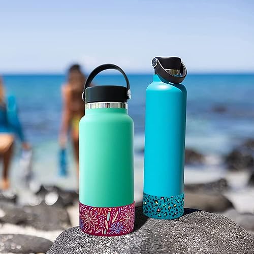 Miniatura 5 de WK IEASON Funda protectora de silicona de 32 onzas y 40 onzas para botella de agua de boca ancha Hydro Flask, simple, Takeya, MIRA y YETI. Protector