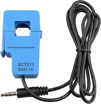 SCT-013-000 Non-Invasive AC Current Sensor Split Core Transformer 50A 1V for Arduino Project, SCT013-000 Non-invasive Split Core Current Transformer Sensor 50A 1V