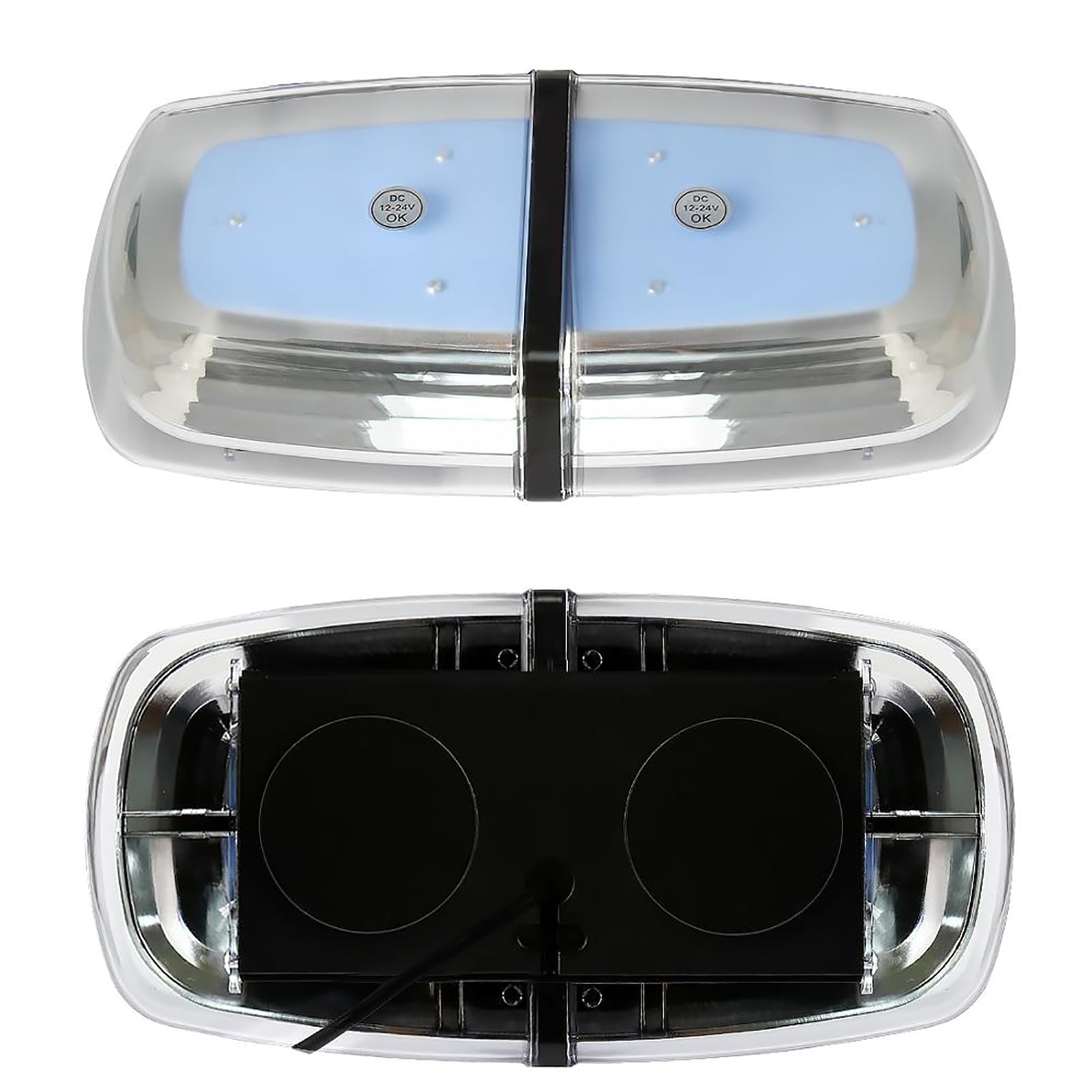 Luces Estroboscópicas LED De Techo, Luces Estroboscópicas De Coche De Camión De Color Amarillo Ámbar De 12V 24V, para Ambulancia De Vehículo Magnético De Rescate De Emergencia De Policía