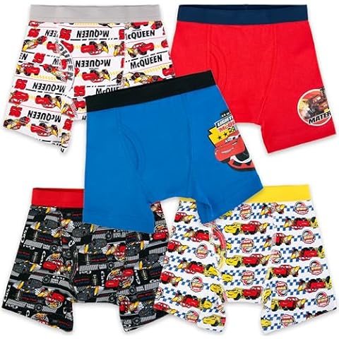 Disney Boys Cars Underwear Multipacks, Cars 5pk Bxrbr Cover