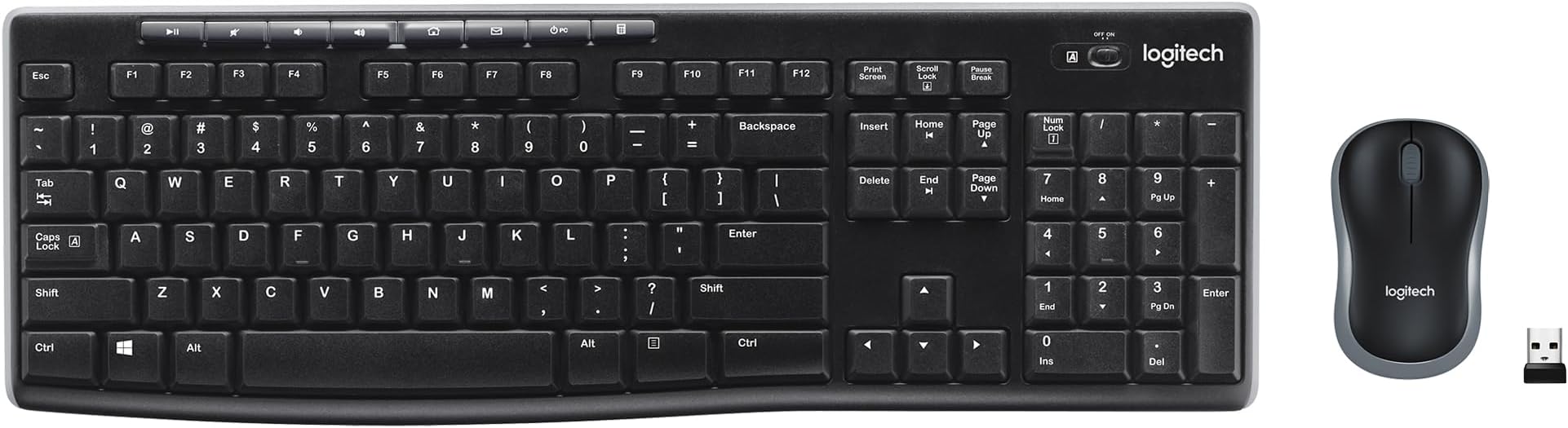 Logitech TS-270004 MK270 Wireless Combo Keyboard and Mouse