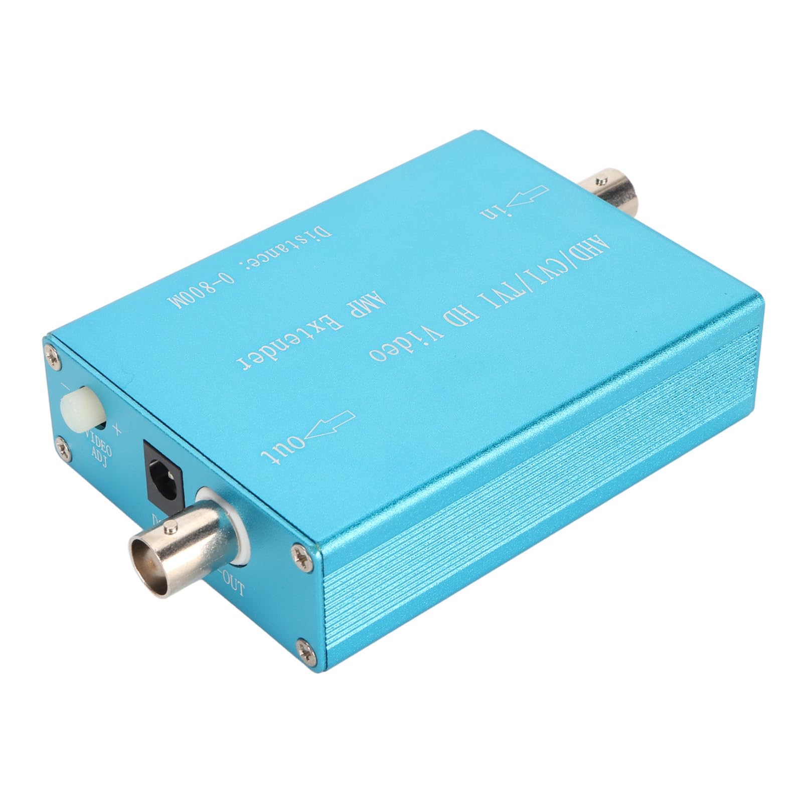 Amplificatore Video HD AHD, Porte Coassiali BNC HD 4 in 8 Uscite, Ripetitore Ripetitore Segnale 4K2K 18 Gbps, Custodia in Lega di Alluminio, Supporta AHD CVI TVI
