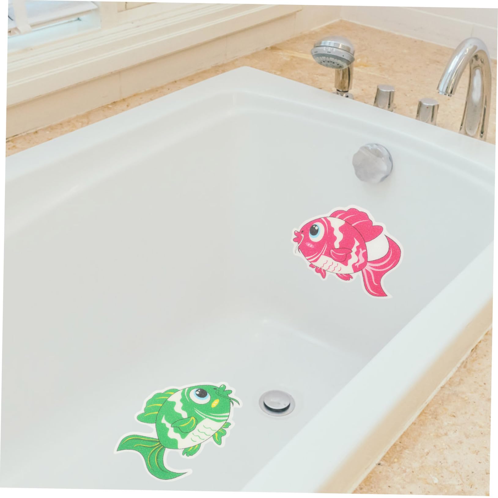 36piezas Pegatinas Antideslizantes De Peces para Baño Decorativas De Peva Adherentes y Resistentes Prevención De Caídas Bañeras y Duchas para Hogar y Hoteles