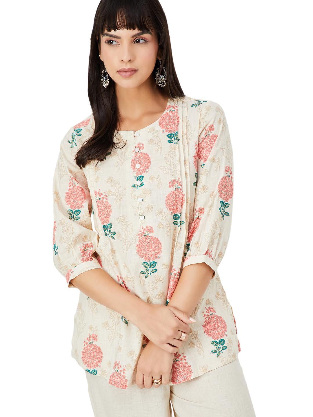 max Women's Cotton Blend Floral Regular Kurta-picture-23