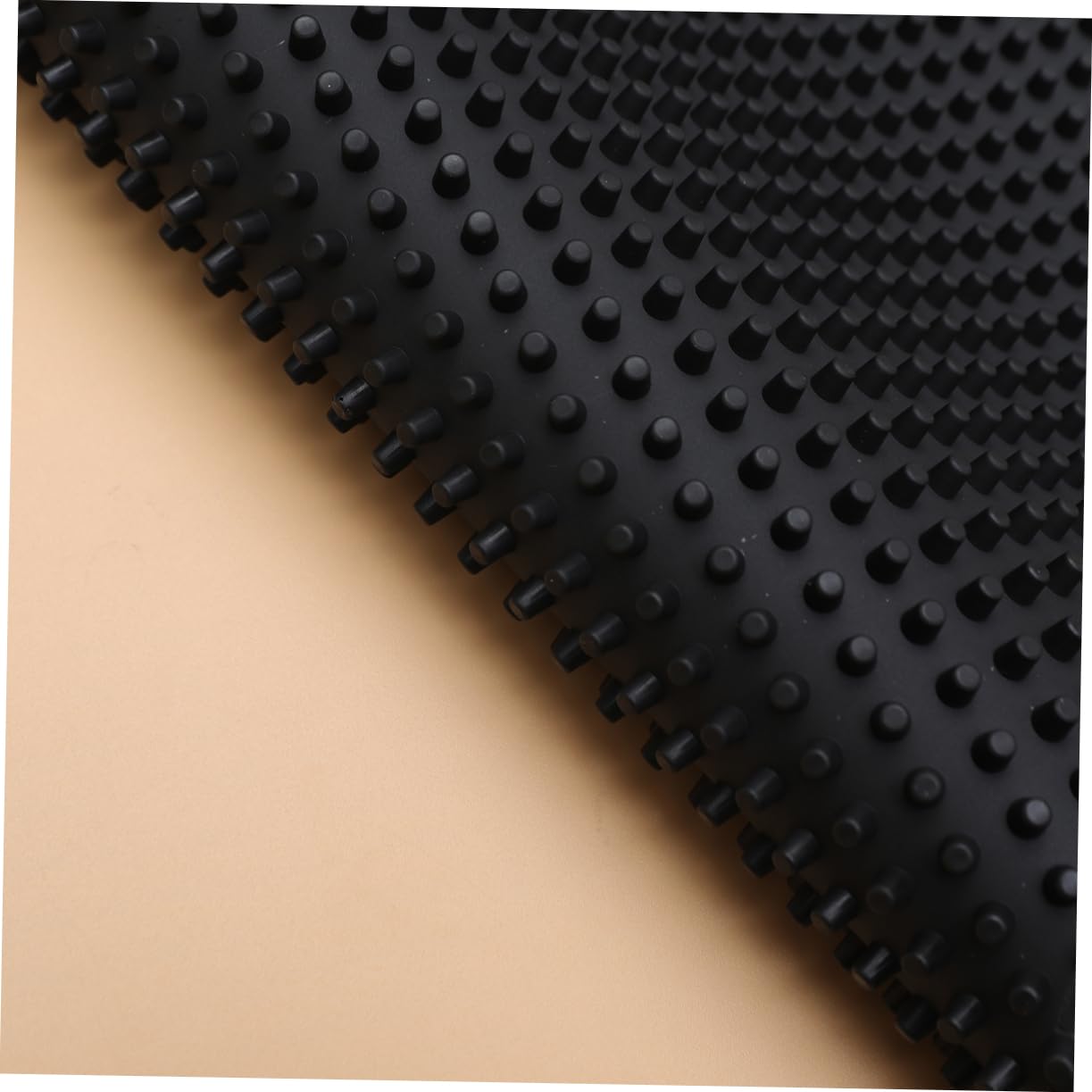 Paillasson D’entrée Antidérapant Pvc 60x40x0, 8cm Noir