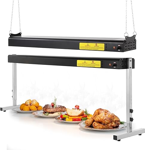 Miniatura 13 de Lámpara de calor de alimentos de 36 pulgadas, calentador de alimentos comercial de 1000 W, calentador de tiras eléctricas, lámpara de calefacción de