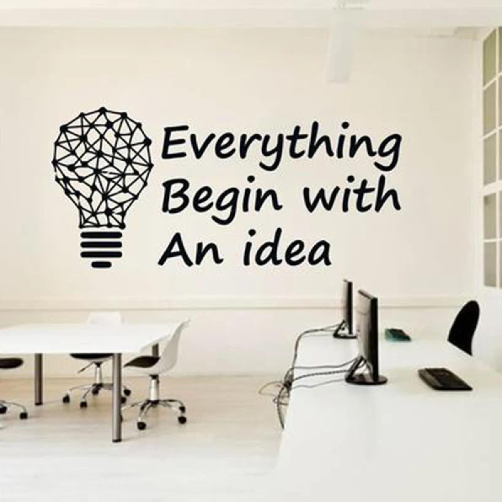 WEIMEIJIE Office Quotes wall Decals, Teamwork, Business Inspiration, Office Motivational wall Stickers