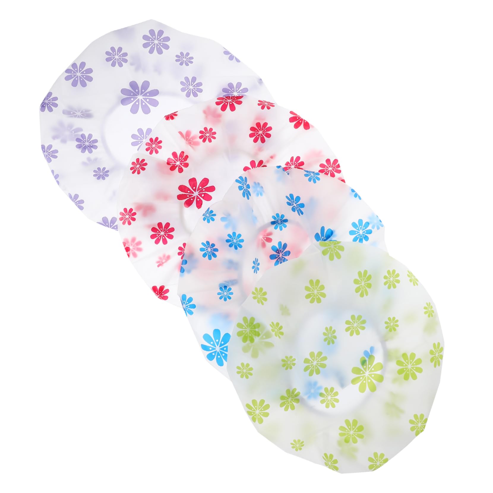 Beaupretty 12piezas Gorro De Reutilizable Para Mujer Gorro De Peva Estampado De Puntos Para Cabello y Para Baño y Sauna