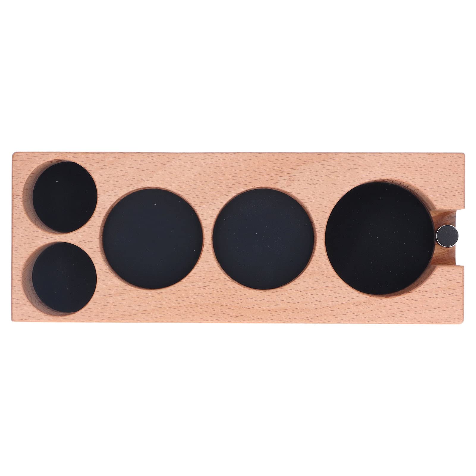 Naroote Supporto in Legno per Tamper da Caffè con Design Scanalato