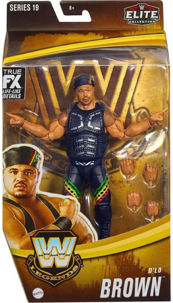 Elite Collection D'Lo dlo Brown Wrestling Action Figure Legends Mattel Series 19
