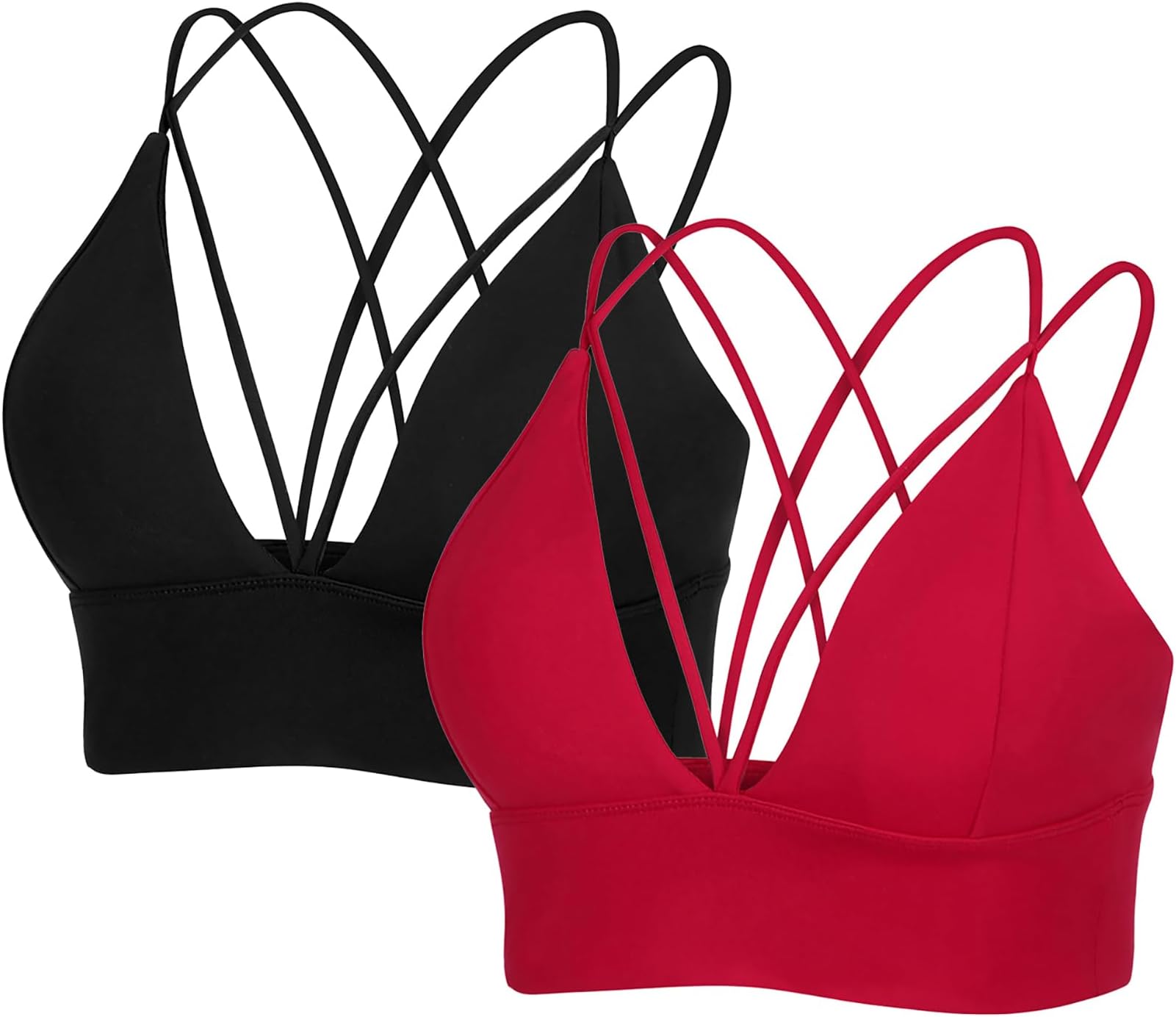MotoRun Bralettes for Women, Strappy Sports Bra Push up Bralette Sexy Bras Rave Top