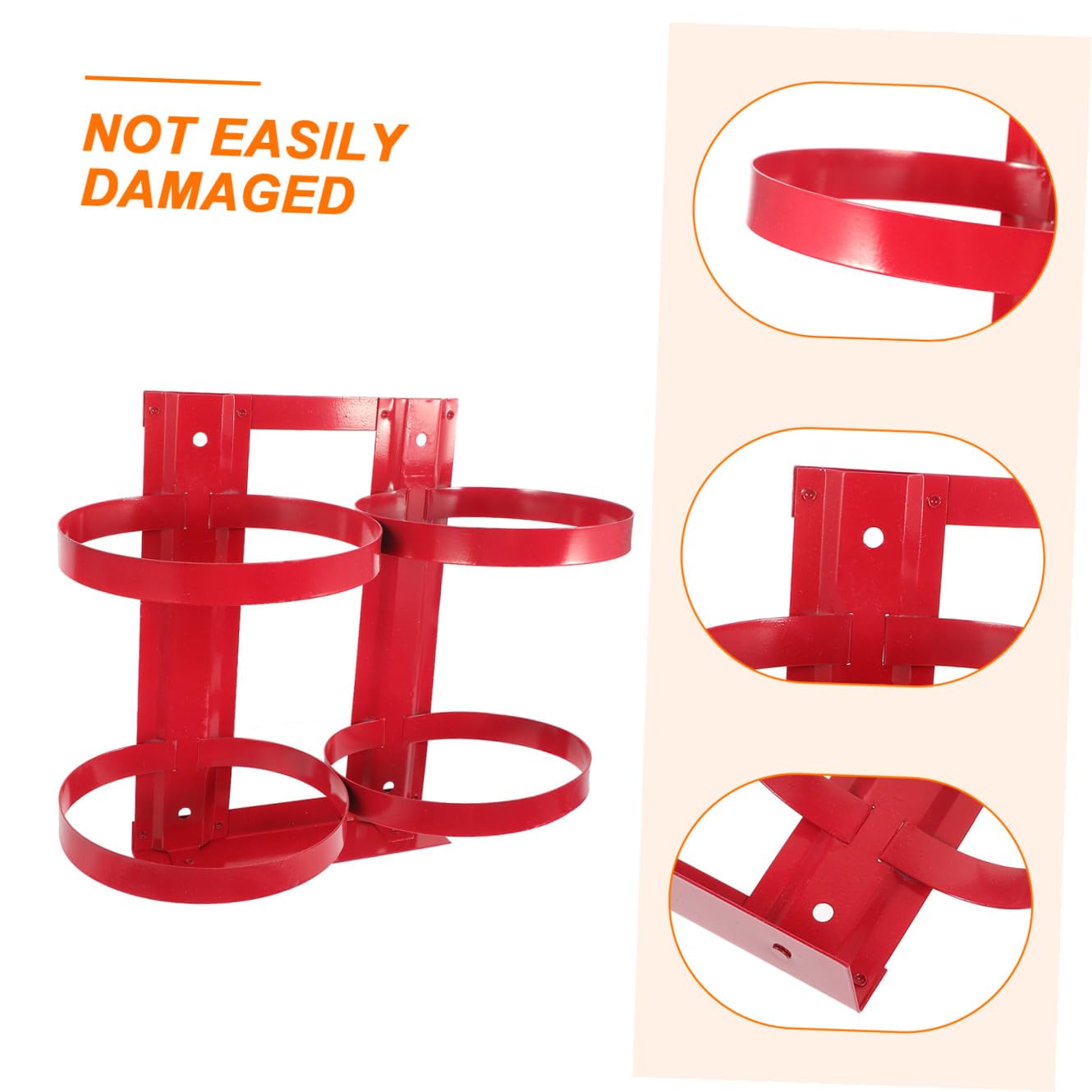 Gadpiparty Estintore Ragionevole in Rosso a Ferro da Supporto Struttura e 5kg Durabilità Alta Montaggio Parete Casa Ufficio