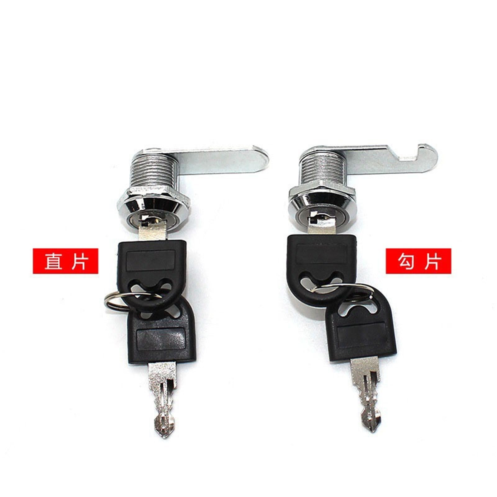 Yb103 cerradura de gabinete Industrial gancho de cajón de hierro lengüeta de giro redondo 1 Uds(YB103-16hook/Open)