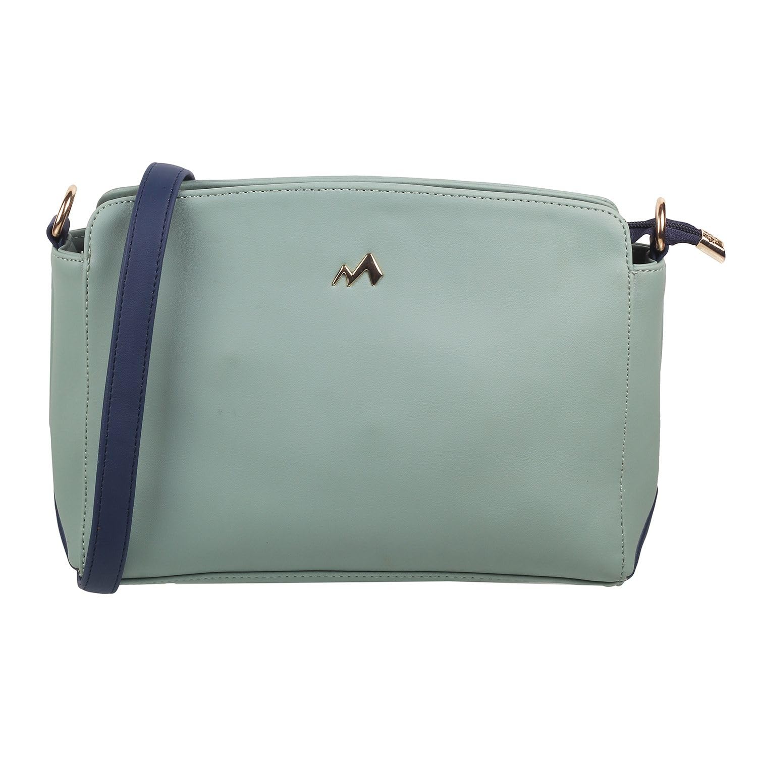 Metro Light Green Faux Leather Premium Zipper Casual Sling Bag For Women (B0C7VXDLD9) Amazon Price History, Amazon Price Tracker