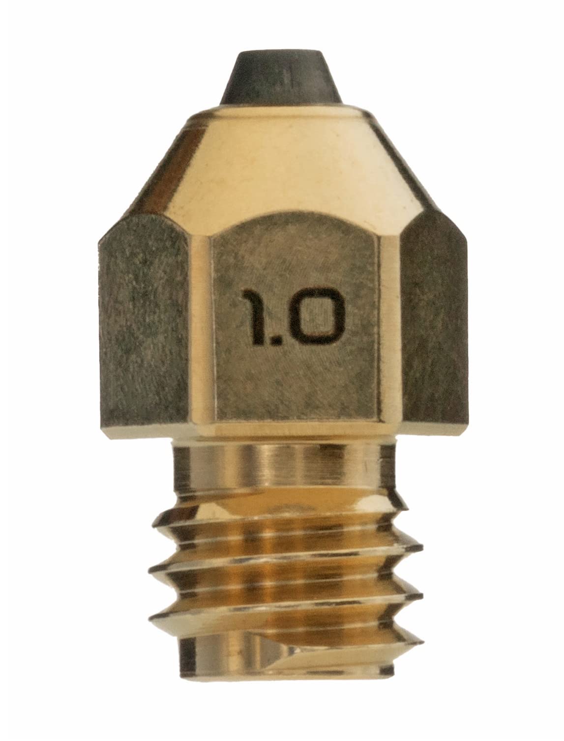 - Diamondback Nozzles – MK8 Compatible – Polycrystalline Solid Diamond Tip 3D Printer Nozzles, Improved Extrusion, Any Filament, Long Life, Wear Resistant, Layer Adhesion, USA Made (1.0mm)