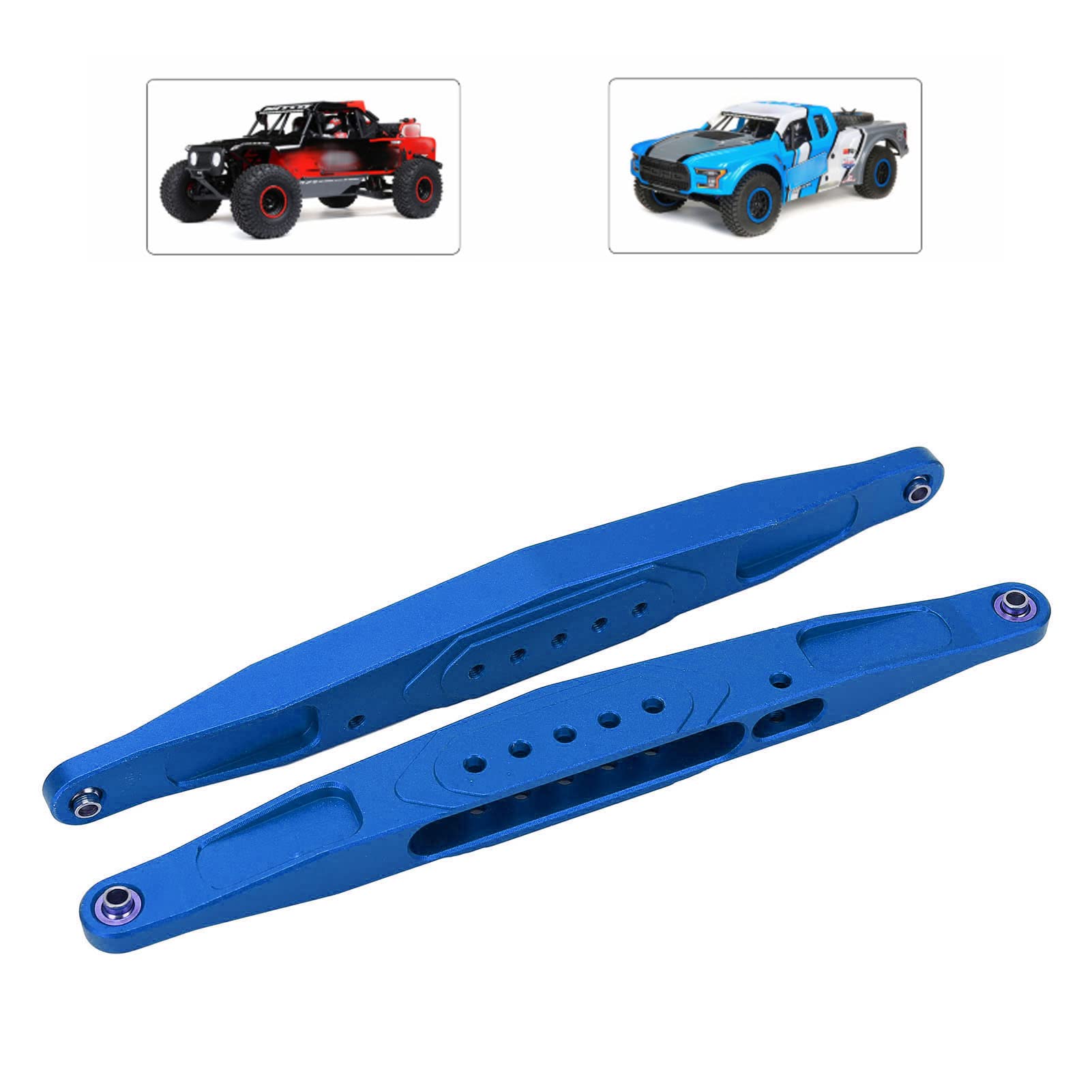 AMONIDA 2 szt. Stop Aluminium RC Tylne Dolne ramię Wleczone o Wysokiej Wytrzymałości dla Losi Baja Rey Hammer Rey 1/10 RC Car (ciemny niebieski)