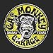 Men's Gas Monkey Logo Circle Pull Over Hoodie - Black - Large