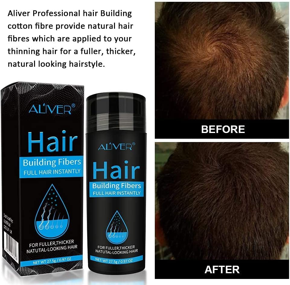 Hair Fibres with Pump Application, Hair Thickening Products for Men Women, Premium Hair Powder, Professional Hair Spray for Thinning Hair & Bald Spots - Image 7