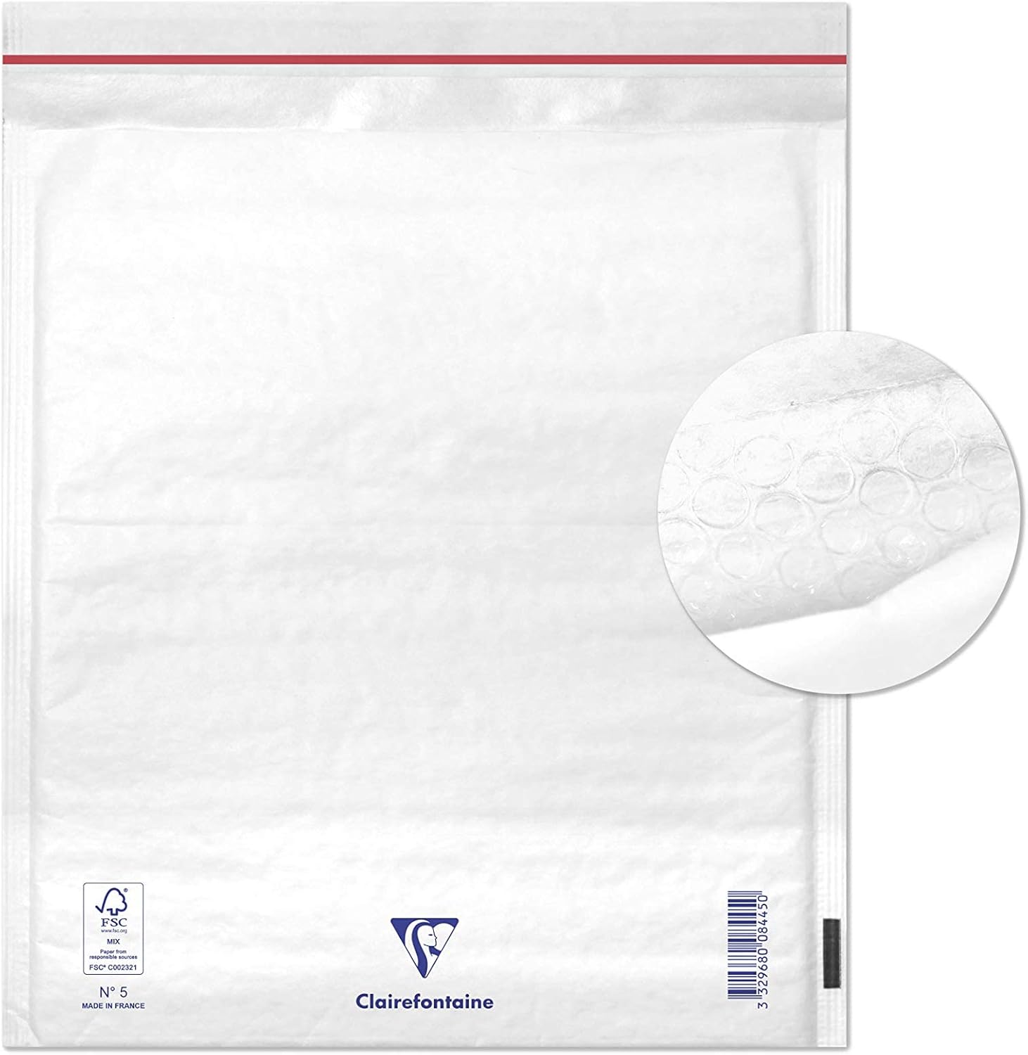 Clairefontaine 7342C - Pack Of 10 White Padded Bubble Film Envelopes 150x210 Mm - 90g/m² - Bubble Folders : C Rhodia - View #7