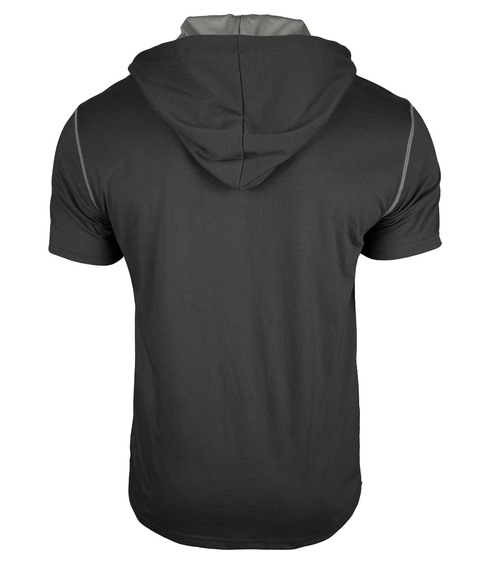 MakingDa Felpa con cappuccio a maniche corte da uomo per allenamento palestra pullover con cappuccio tasca atletica vestibilità muscolare felpa estiva leggera corsa boxe escursionismo sport felpe con