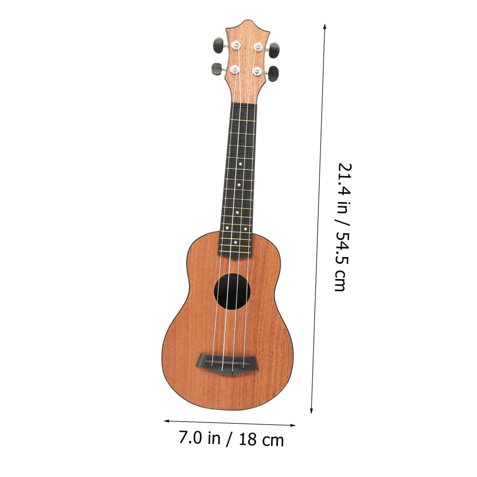 HEMOTON Ukelele Soprano Para Principiantes Instrumento Musical De Madera Para Practicar Casa o Clases De Inicio