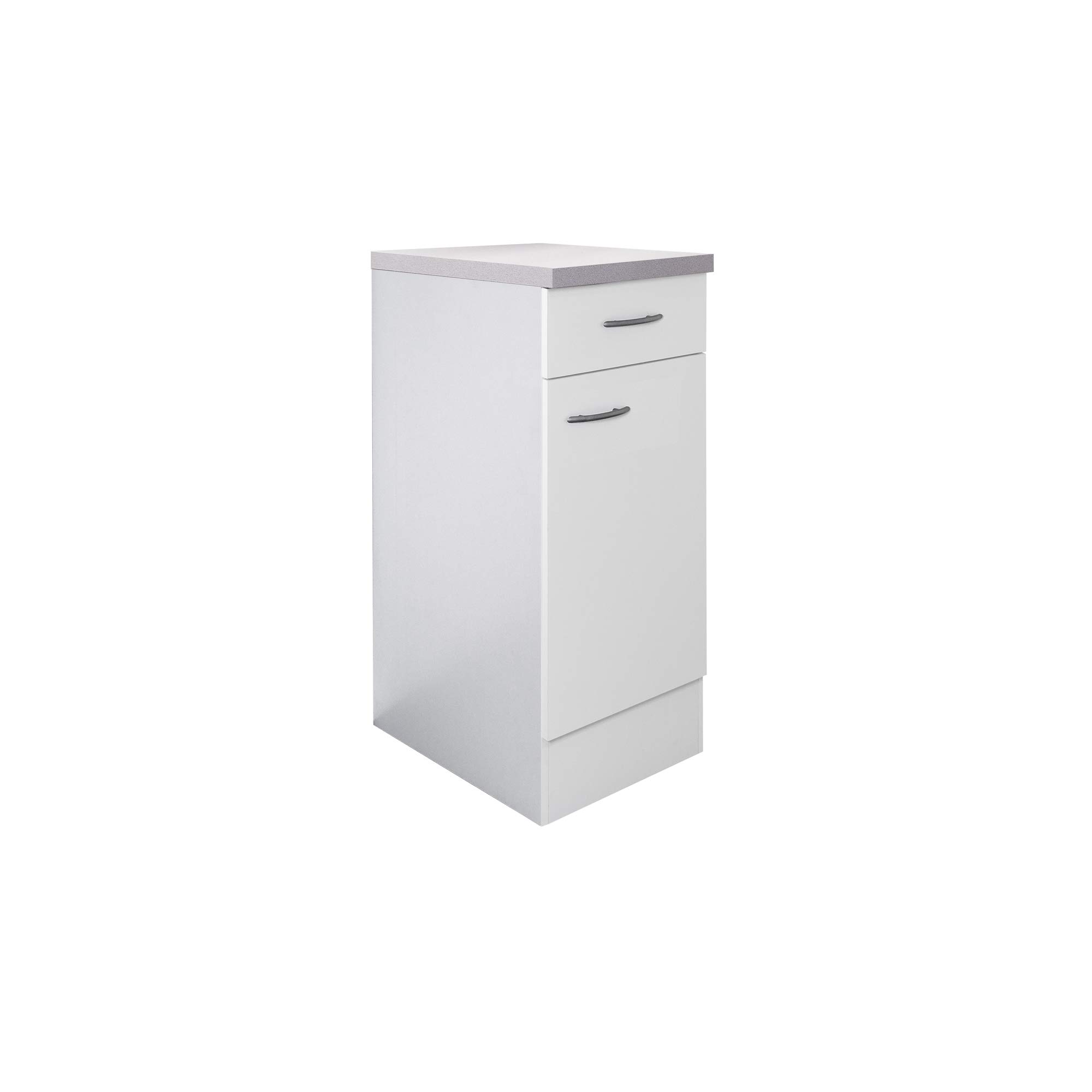Küchenschrank UNNA - Unterschrank - 1-türig, 1 Schublade - Breite 30 cm - Weiß