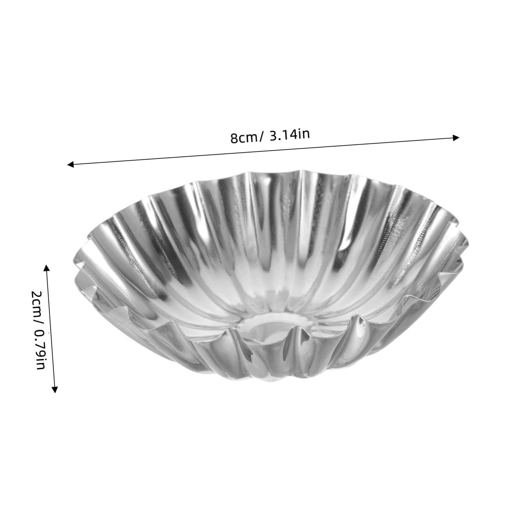 TOYANDONA 50 piezas Molde de Acero Inoxidable para Tartas y Pudines Paquete de Unidades Molde Multiusos para Repostería para Muffins Tartaletas y Quiches Resistente y Fácil de Usar para