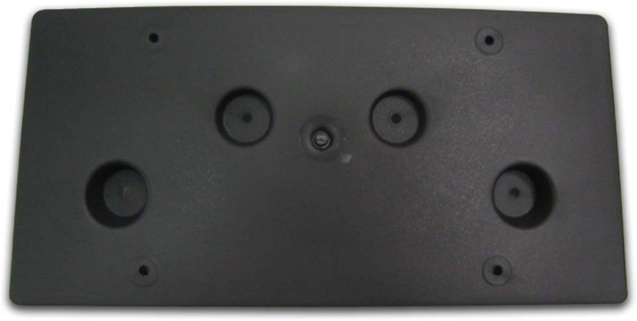 DAT AUTO PARTS Front Bumper License Plate Frame Tag Mounting Bracket Holder Replacement for 2008-2012 Buick Enclave Black Textured Plastic GM1068141 25827947