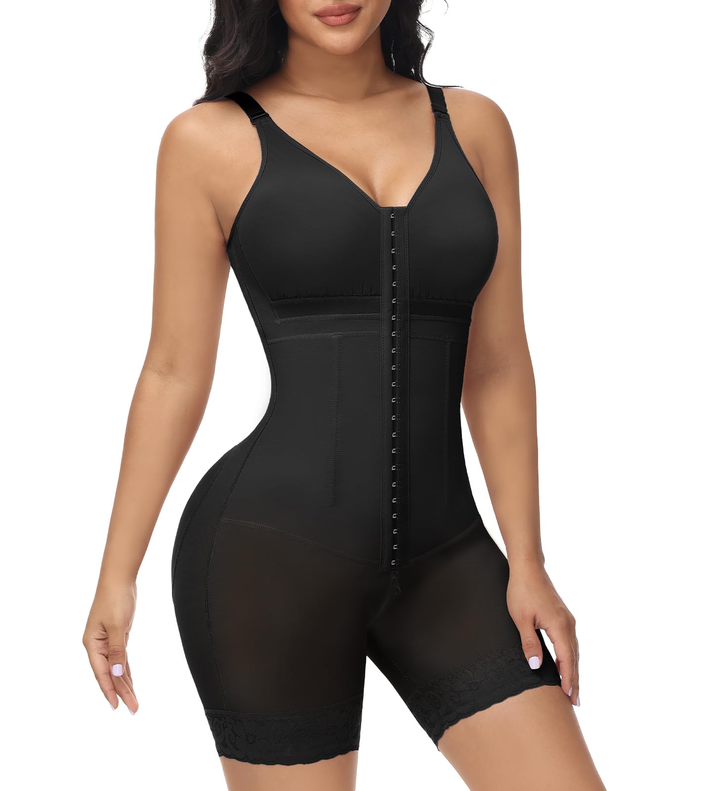 M MYODRESS Fajas Colombianas Moldeadoras Postpartum Stage 2 Body Shaper Compression Garment Tummy Tuck Shapewear with Bra