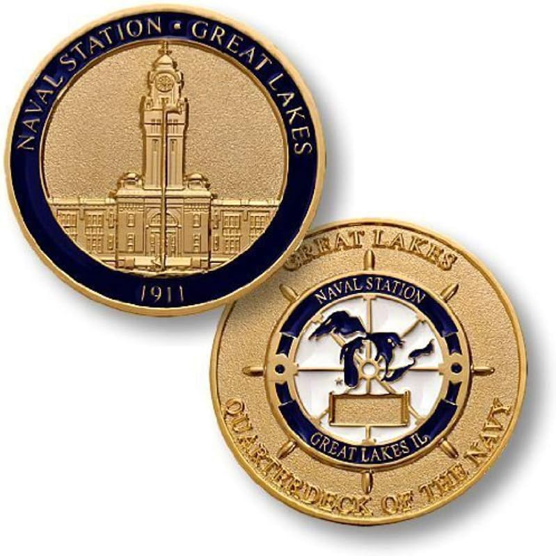 Moneda del Desafío de los Grandes Lagos de la Estación Naval Naval de