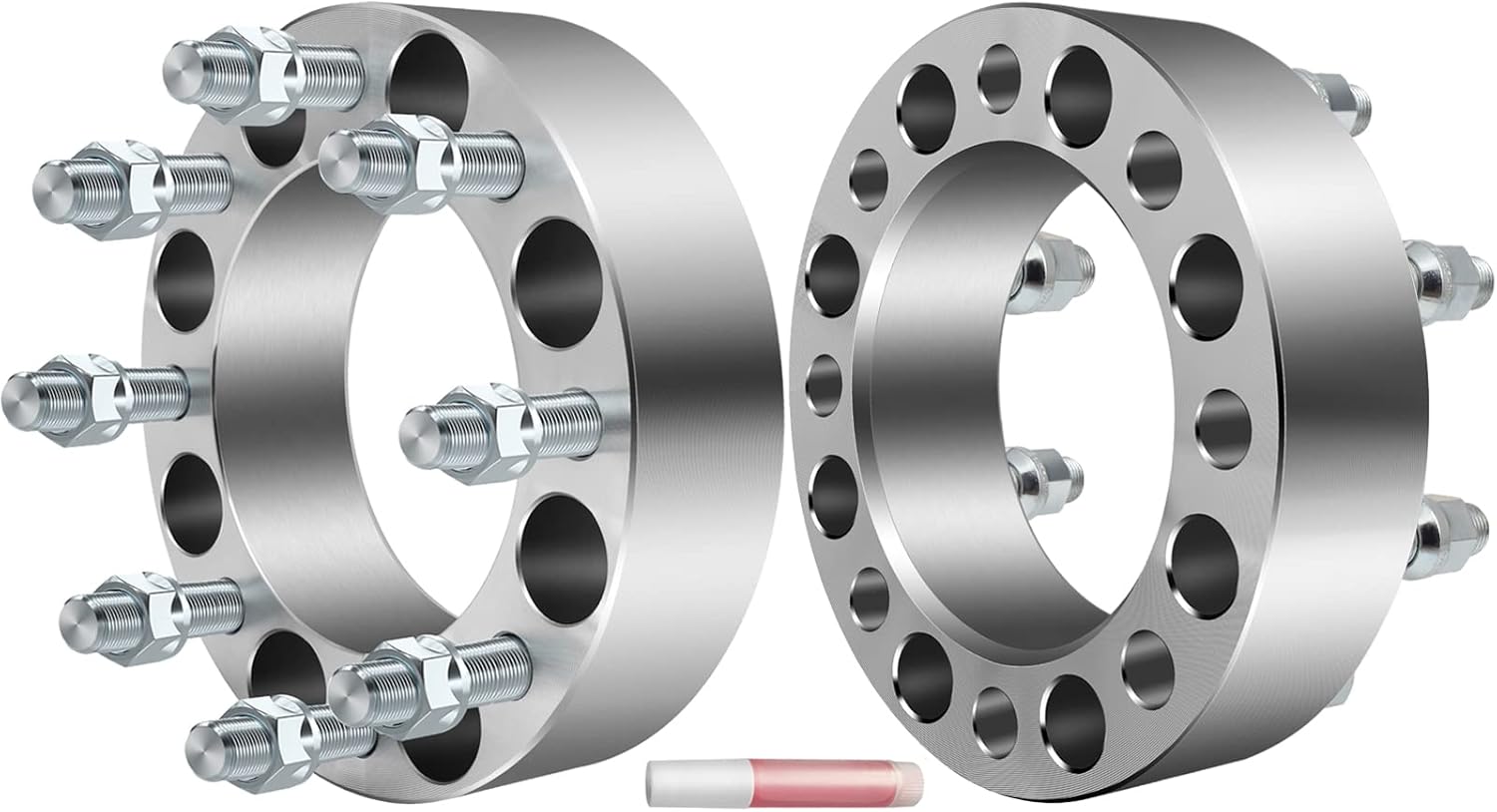 ECCPP 8x6.5 to 8x6.5 Wheel Spacers 2 inch 8 Lug 8x165.1mm to 8x165.1mm for Chevrolet Silverado 1500 HD 2001-2006| for GMC Sierra 2500 HD 2001-2010| for Chevy Silverado 3500 HD 2007-2010-2PCS