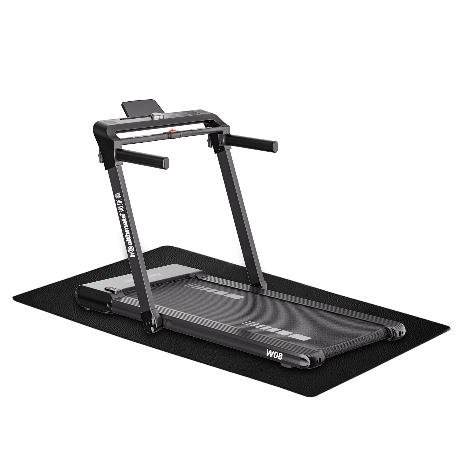 Odporna na uderzenia mata ochronna do bieżni, antypoślizgowa podkładka o grubości 6 mm, odporna na pot płyta podłogowa PCW, tłumiąca dźwięk mata do fitnessu, 70 x 150 cm