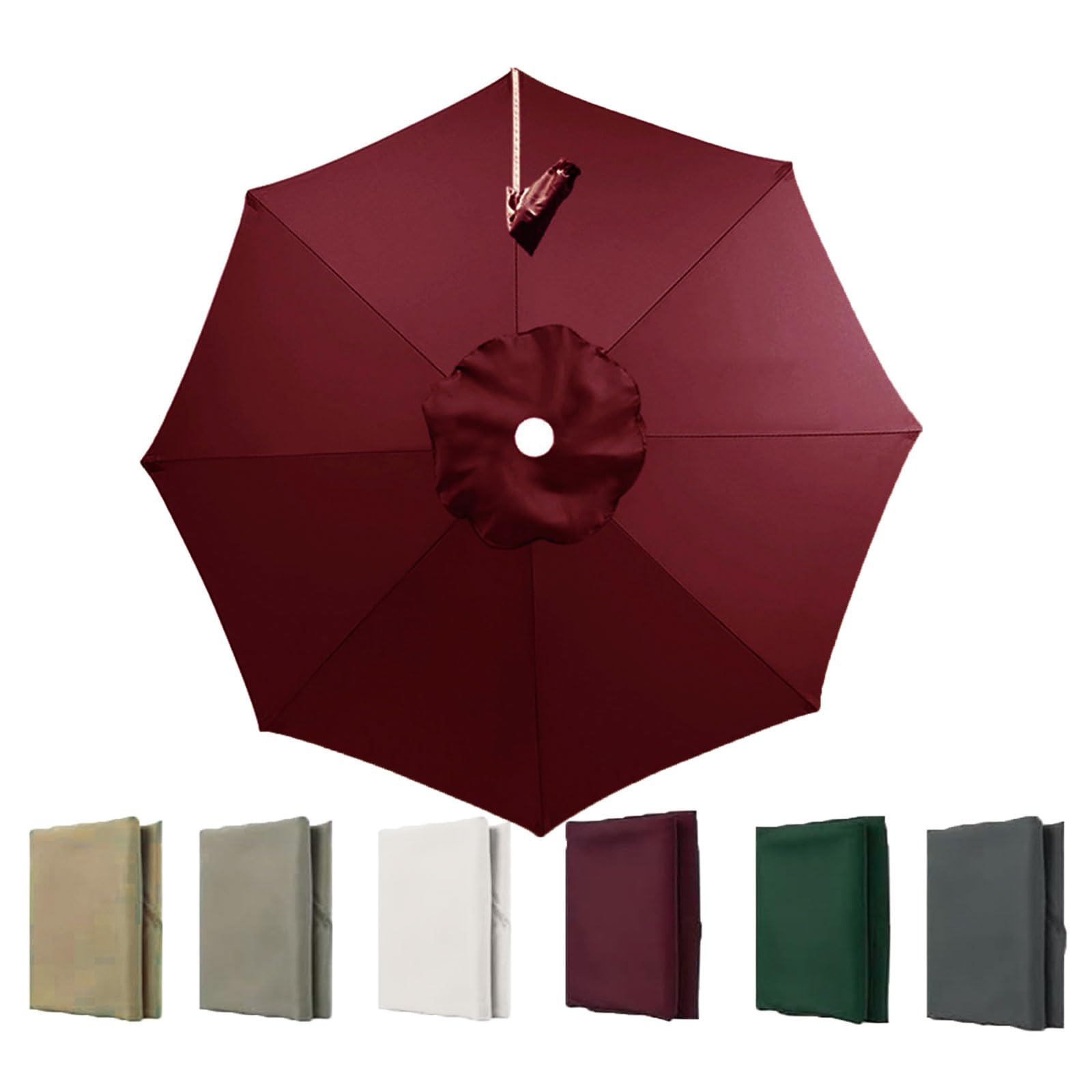 Kdqrmvv Claret Cantilever3.0m Parasol Replacement Canopy For Offset Umbrella Canopy Cantilever Umbrella Round