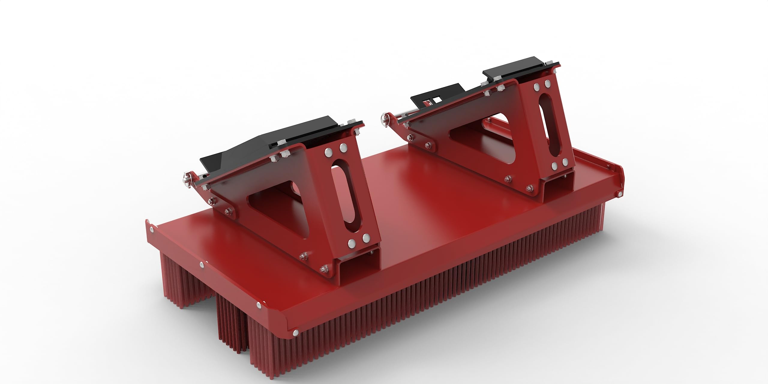 Joma-Tech Scopa a blocco proLine con adattatore a vite per Bobcat, scopa di montaggio in larghezza di lavoro 1500 mm