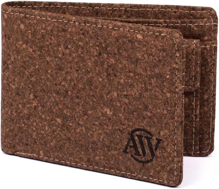 AARNI CORK WALLET - with Coin Pocket and RFID Blocking Made of Real Durable Portuguese Cork