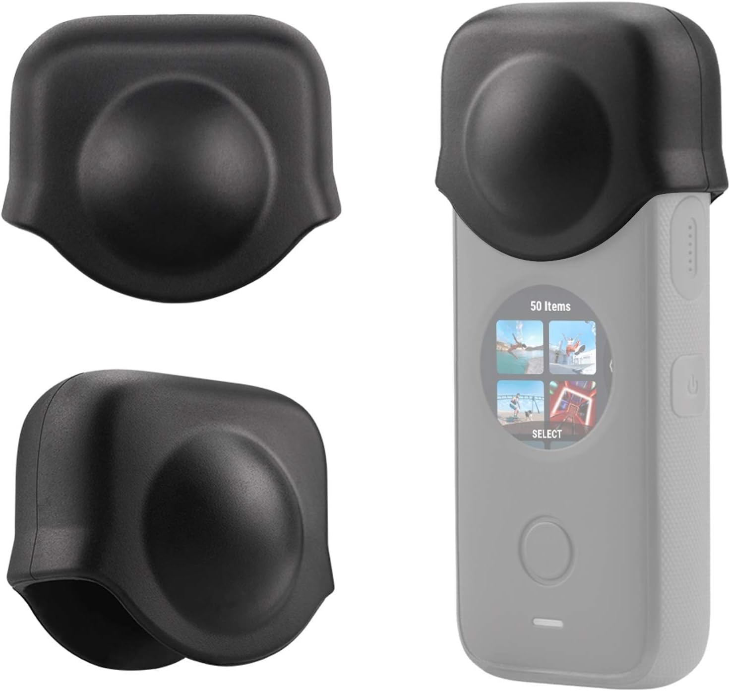 214 Lens Cap,Compact Silicone Durable Detachable Lens Protective Cap Cover Protector Replacement for insta360 ONE X2 Camera,Antislip,Dropproof,Scratchproof, (214t239q4srv5845)