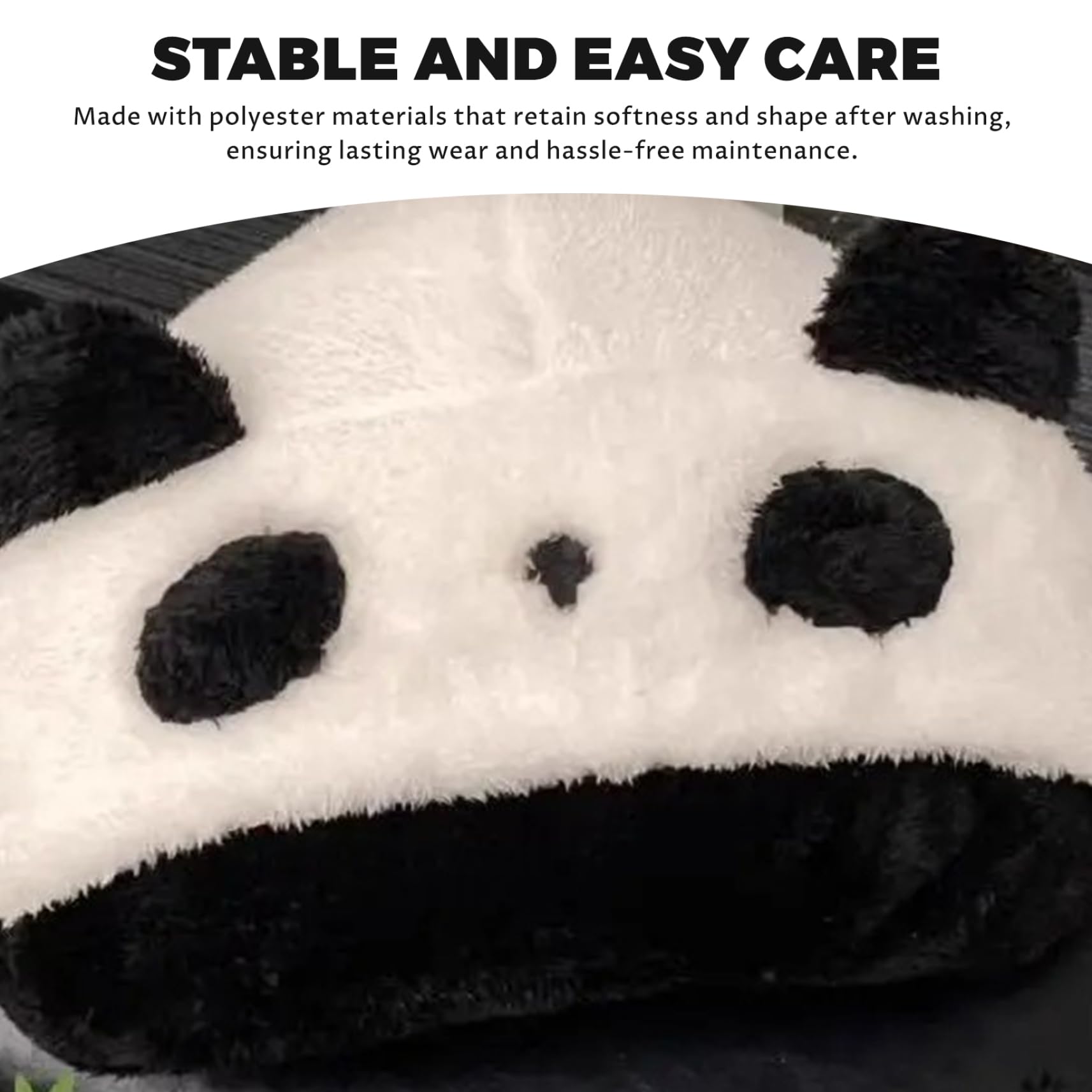 Pigiama Panda Simpatico Costume da Panda in Peluche con Cappuccio Pigiama Invernale Caldo Oversize per Donna Uomo, Senza Pantaloni