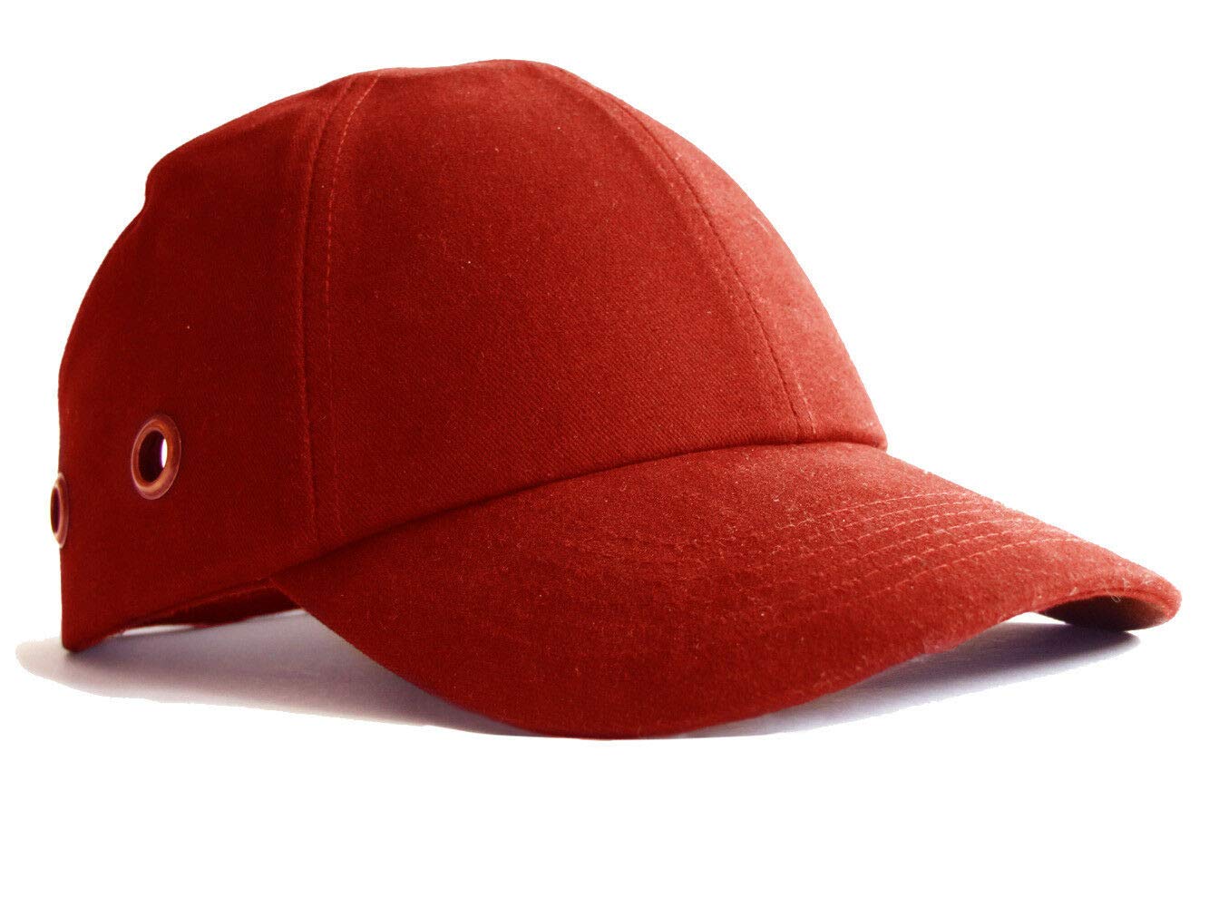 B Brand Red Safety Baseball Cap Hard Hat Bump Cap Vented Hook/Eye Fastening Adjustable