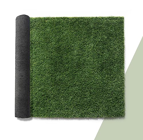 Paco Home Kunstrasen für Garten Balkon Terrasse Rasenteppich Indoor Outdoor Teppich Natürlich Weich Natur Optik Waschbar, Model:25mm, Größe:100x200cm